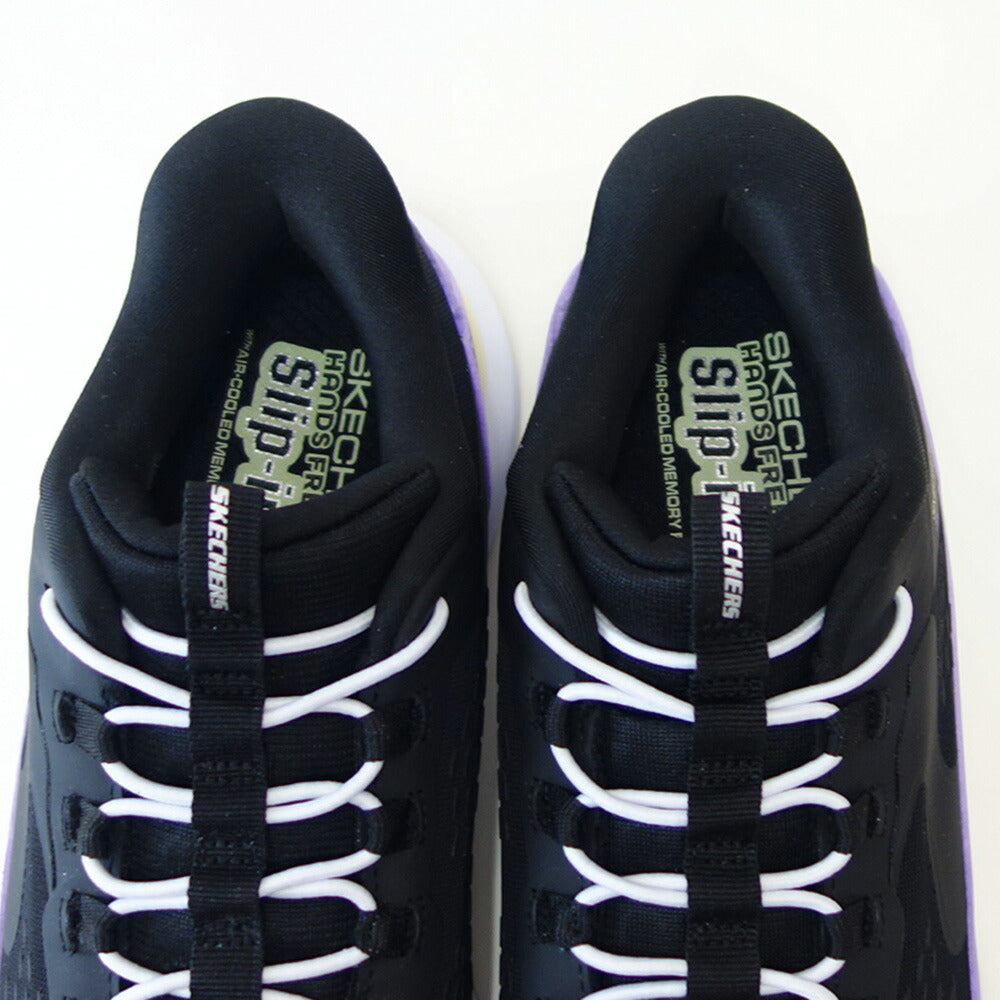 スケッチャーズSKECHERSGLIDE-STEPビスタレーン303654LBKPRブラック/パープル（ガールズ）メッシュ人工繊維スニーカーハンズフリー子供靴「靴」