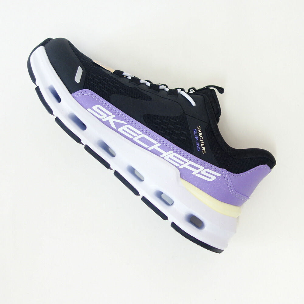 スケッチャーズSKECHERSGLIDE-STEPビスタレーン303654LBKPRブラック/パープル（ガールズ）メッシュ人工繊維スニーカーハンズフリー子供靴「靴」