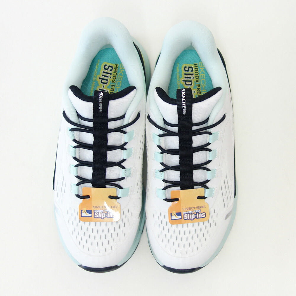 スケッチャーズSKECHERSGLIDE-STEPビスタレーン303654LWBTQホワイト/ターコイズ（ガールズ）メッシュ人工繊維スニーカーハンズフリー子供靴「靴」