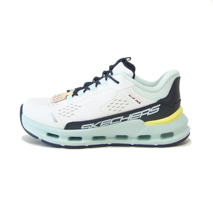 スケッチャーズ SKECHERS GLIDE-STEP ビスタ レーン 303654L WBTQ ホワイト/ターコイズ （ガールズ）メッシュ 人工繊維 スニーカー ハンズフリー 子供靴  「靴」