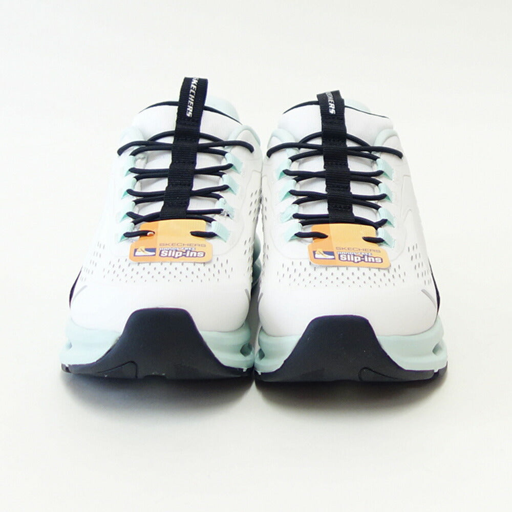 スケッチャーズSKECHERSGLIDE-STEPビスタレーン303654LWBTQホワイト/ターコイズ（ガールズ）メッシュ人工繊維スニーカーハンズフリー子供靴「靴」