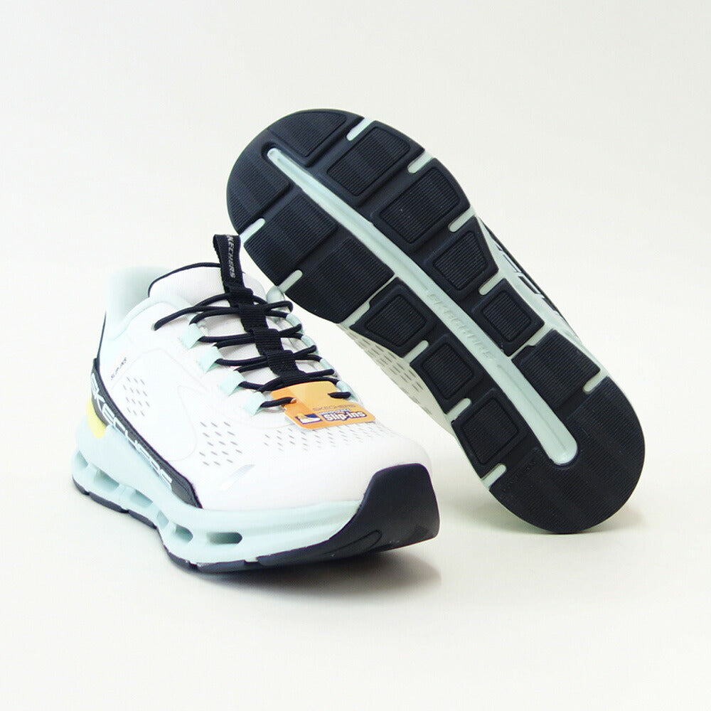 スケッチャーズSKECHERSGLIDE-STEPビスタレーン303654LWBTQホワイト/ターコイズ（ガールズ）メッシュ人工繊維スニーカーハンズフリー子供靴「靴」