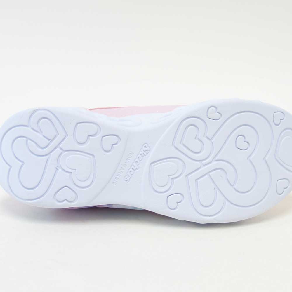 スケッチャーズSKECHERSインフィニットハートライツ303735LLPMTライトピンク/マルチ（キッズ）メッシュ人工繊維スニーカーハンズフリー子供靴「靴」