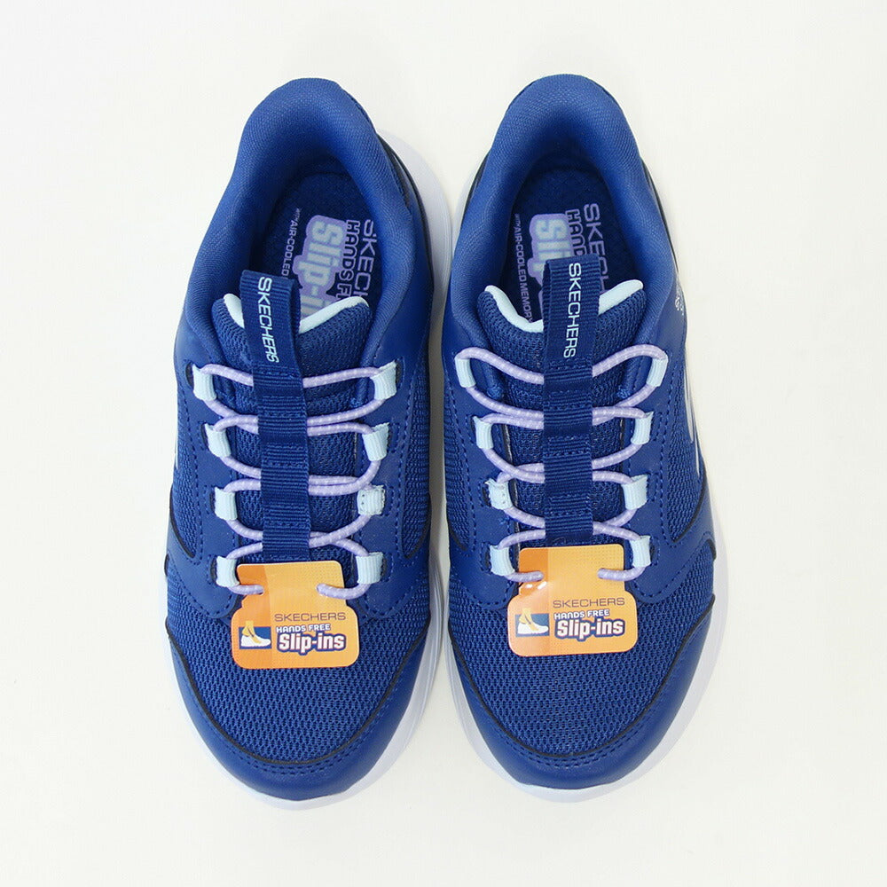 スケッチャーズSKECHERSGORUN400V2テトラスピード303855LNVYネイビー（ガールズ）メッシュ人工繊維スニーカーハンズフリー子供靴「靴」