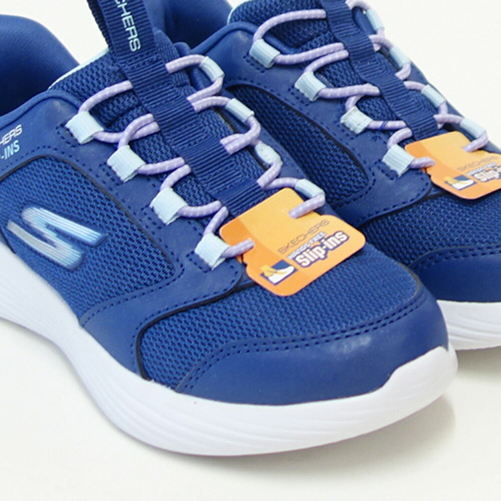 スケッチャーズSKECHERSGORUN400V2テトラスピード303855LNVYネイビー（ガールズ）メッシュ人工繊維スニーカーハンズフリー子供靴「靴」