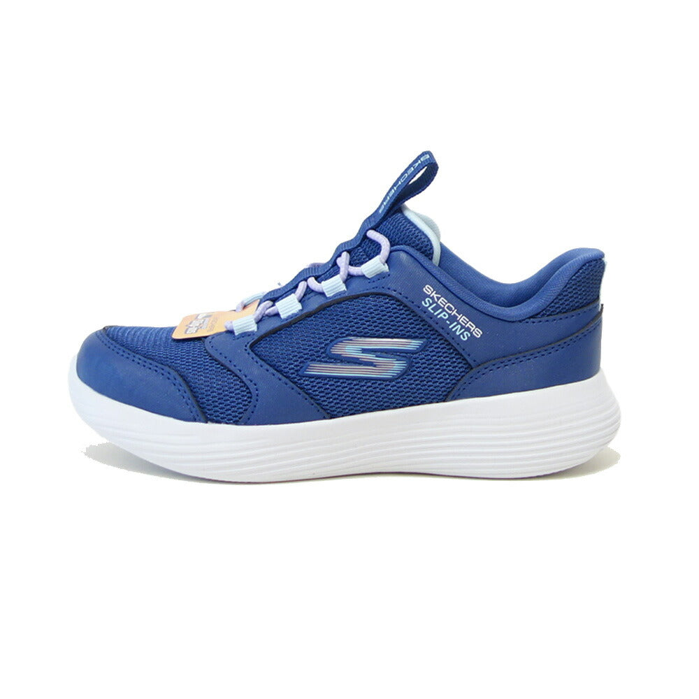スケッチャーズ SKECHERS GO RUN 400 V2 テトラスピード 303855L NVY ネイビー （ガールズ）メッシュ 人工繊維 スニーカー ハンズフリー 子供靴  「靴」