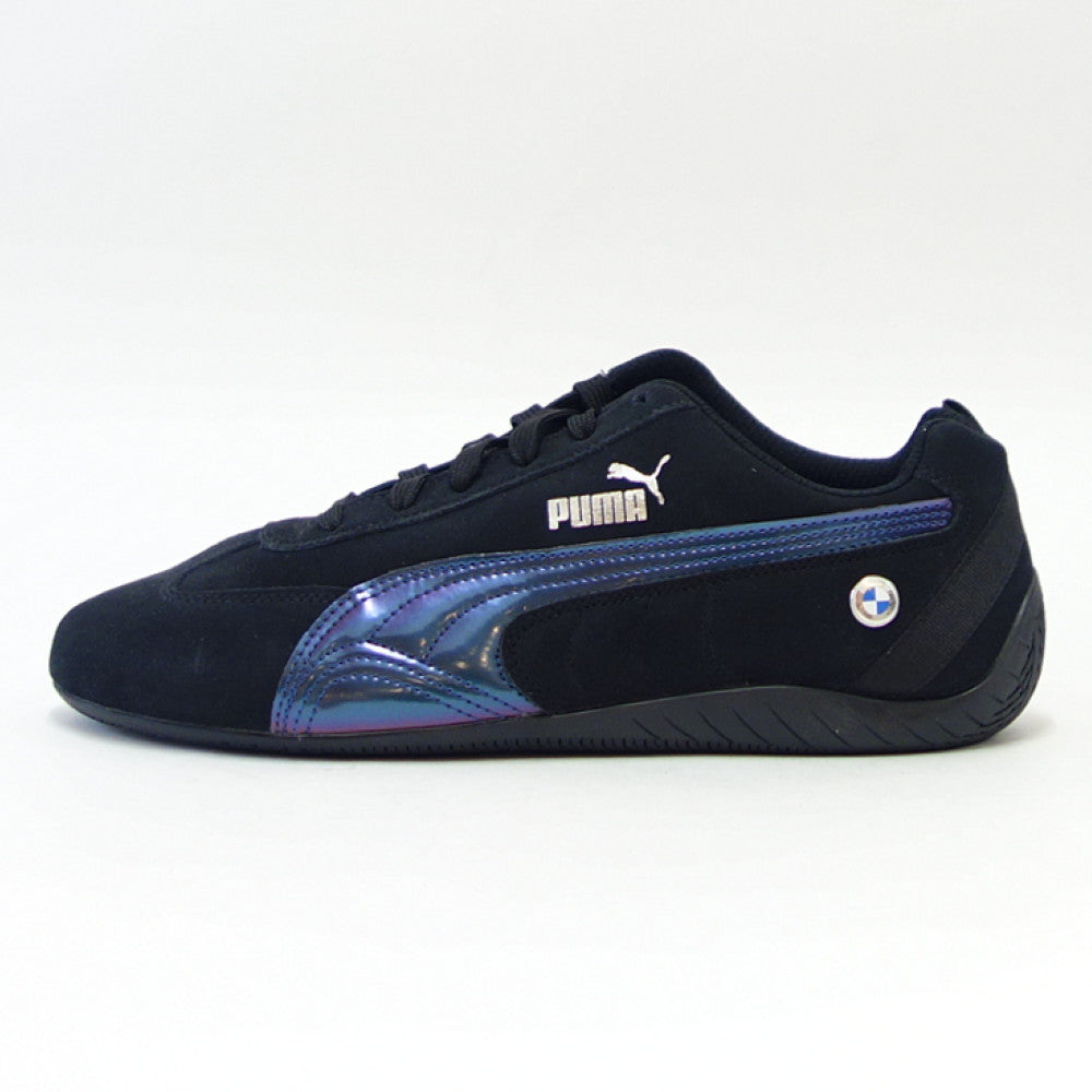 【SALE 30%OFF】 プーマ PUMA BMW MMS スピードキャット ME 30733901 プーマブラック / エステートブルー （ユニセックス）スエードレザー ローカット BMWライセンス 「靴」