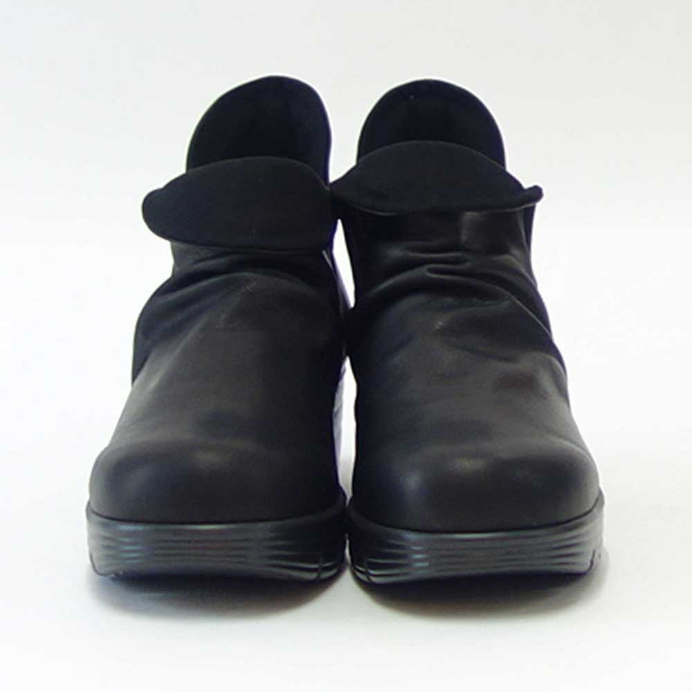 フィズリーン FIZZ REEN 343 ブラック（日本製）4E  ソフトレザーの快適アンクルブーツ 「靴」