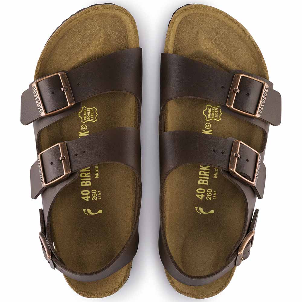 ビルケンシュトックBIRKENSTOCKMILANO（ミラノ）0034701ダークブラウン（ビルコフロー）（ユニセックスサンダルレギュラーフィット）「正規輸入品」「靴」