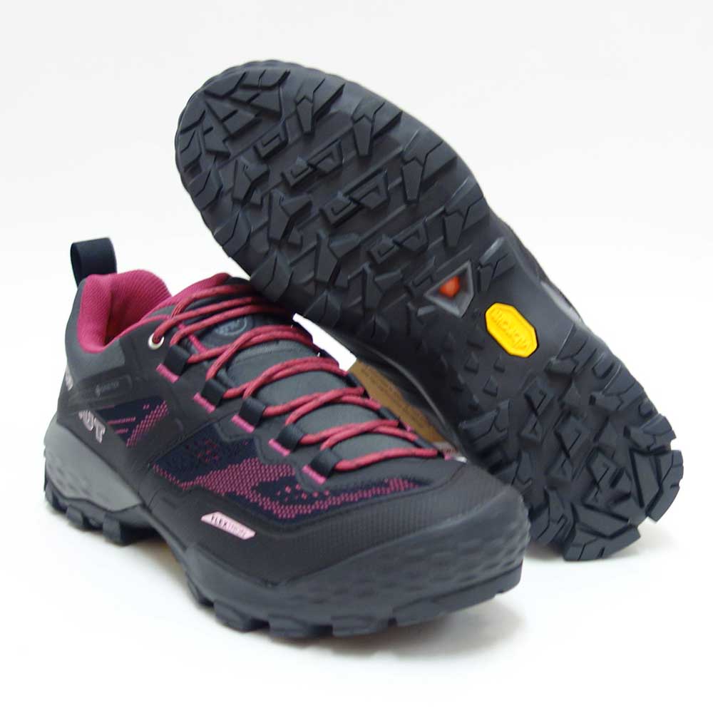 MAMMUT マムート Ducan Low GTX  Men 303003531（レディース）カラー：phantom-dark pink(00309)  アウトドアスニーカー ウォーキングシューズ 防水 ハイキングシューズ「靴」