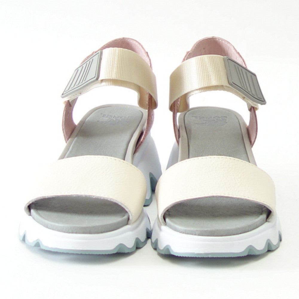 【SALE 40%OFF】 ソレル SOREL NL 3567（レディース サンダル） キネティックサンダル：Chalk / Eraser Pink (191)   天然皮革 アンクルストラップ サンダル ウェッジヒール「靴」