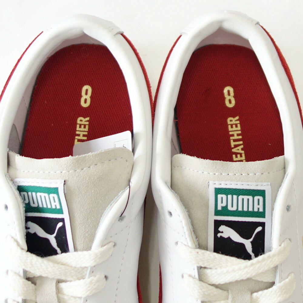 【SALE 20%OFF】 プーマ PUMA バスケット ビンテージ 37492215 ホワイト / レッド （ユニセックス）天然皮革 ローカット レディース スニーカー メンズ「靴」