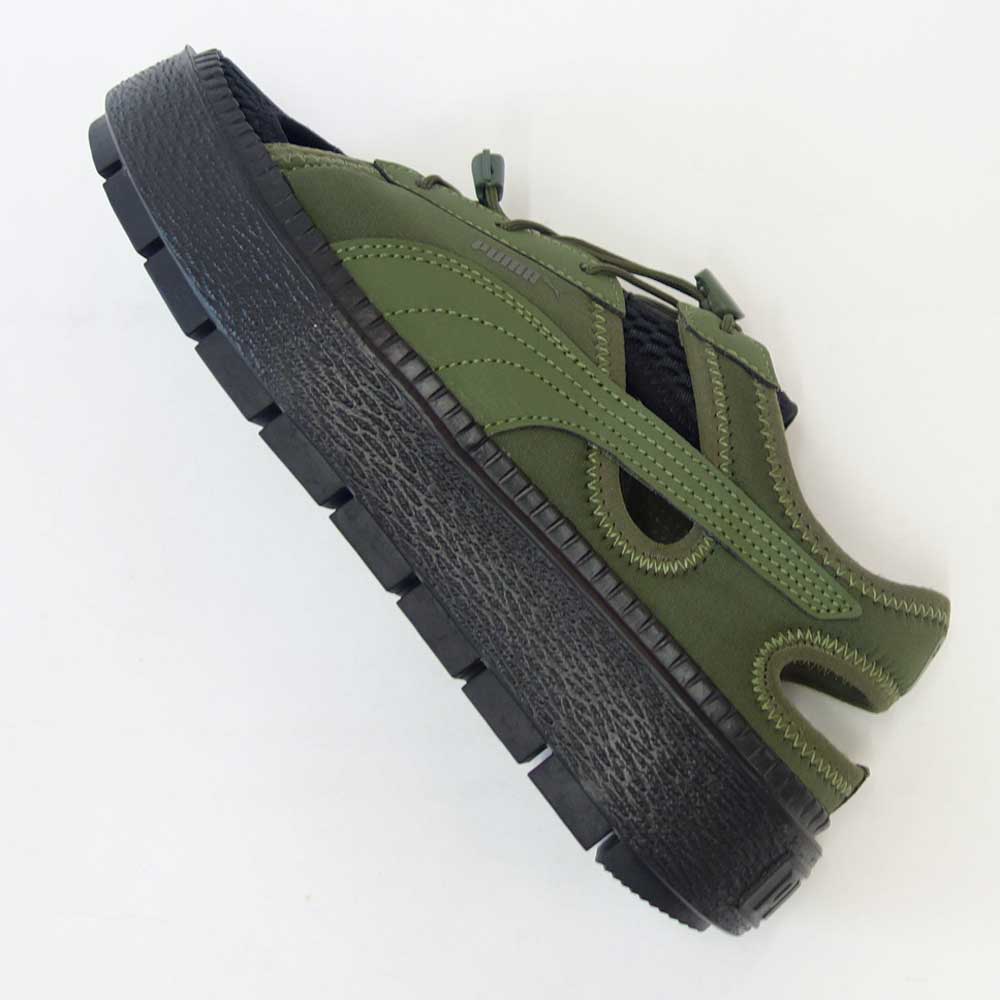 【SALE 30%OFF】 プーマ PUMA  プラットフォーム トレース ライト ミュール ウィメンズ スニーカー 38287209 Green Moss / PumaBlack （レディース） 厚底 ローカット シューズ「靴」