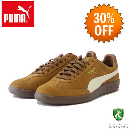 【SALE 30%OFF】 プーマ PUMA マドリッド スエード 38435612 カラー：Partridge-Whisper White-Puma Team Gold（メンズ）スエードレザー ローカット スニーカー ウォーキング「靴」
