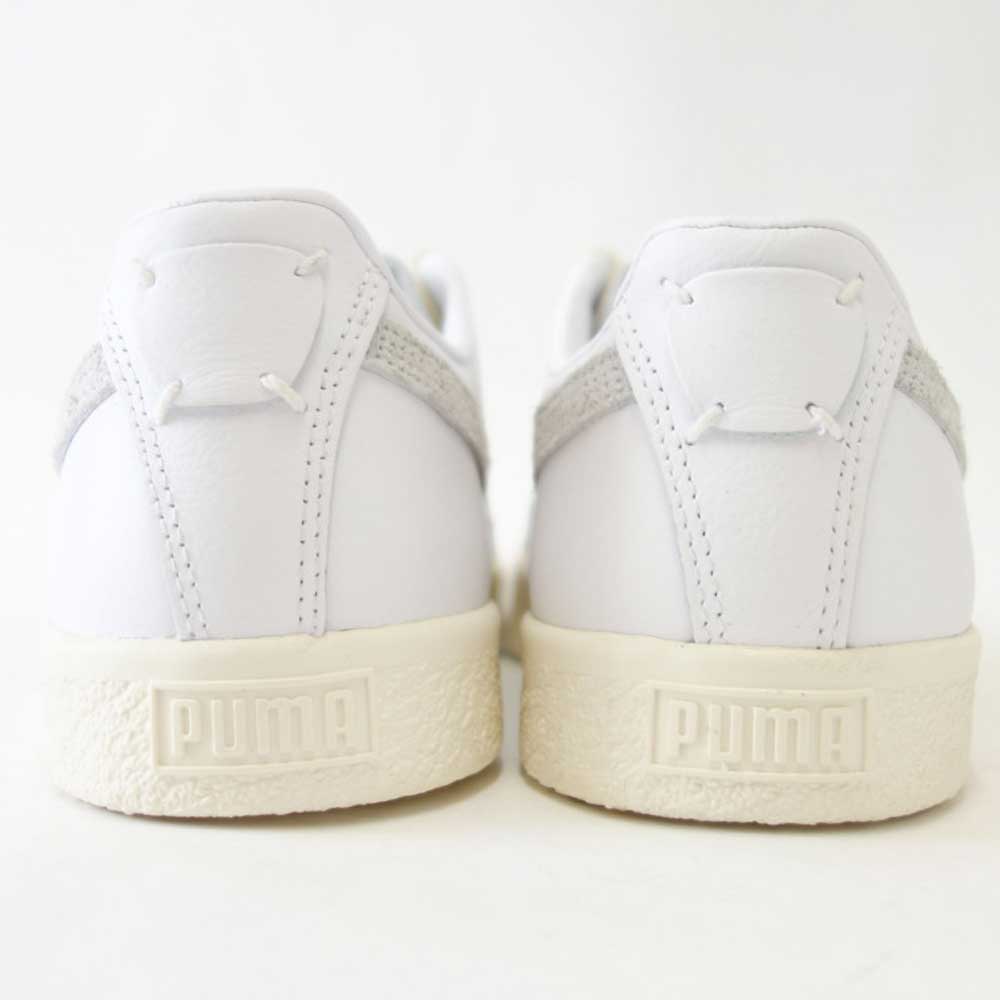 【SALE 20%OFF】 プーマ PUMA クライド ベース 39009101 ホワイト PUMA White-Frosted Ivory-Puma Team Gold（メンズ）天然皮革 ローカット スニーカー「靴」