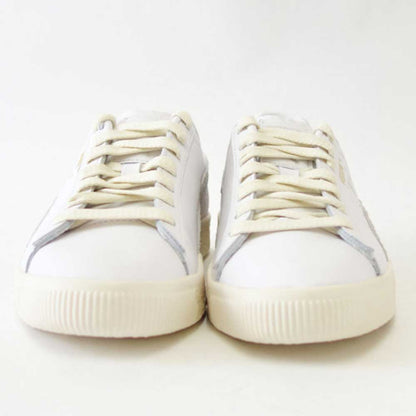 【SALE 20%OFF】 プーマ PUMA クライド ベース 39009101 ホワイト PUMA White-Frosted Ivory-Puma Team Gold（メンズ）天然皮革 ローカット スニーカー「靴」