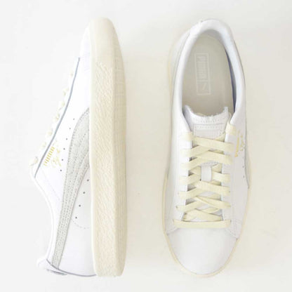 【SALE 20%OFF】 プーマ PUMA クライド ベース 39009101 ホワイト PUMA White-Frosted Ivory-Puma Team Gold（メンズ）天然皮革 ローカット スニーカー「靴」