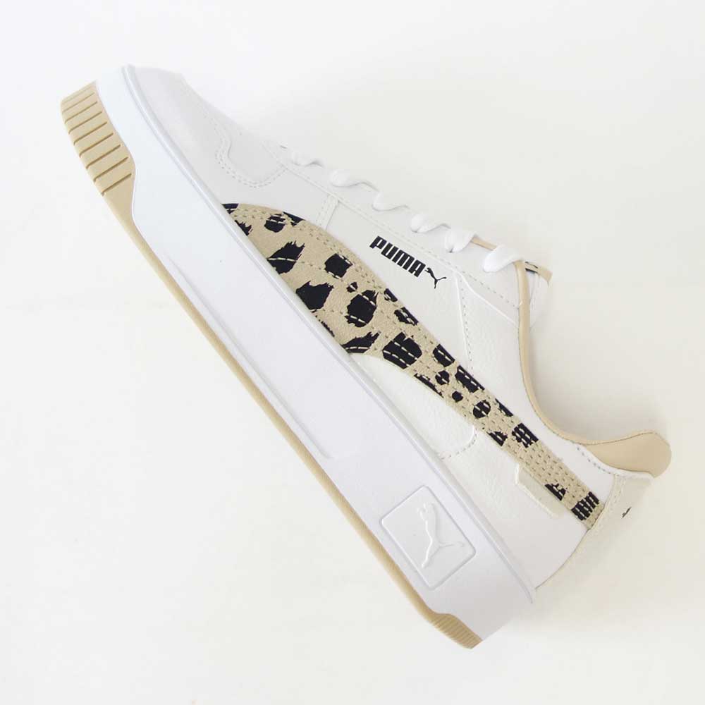 【SALE 20%OFF】 プーマ PUMA キャリーナ ストリート アニマル スニーカー 39194001 PUMA White-Granola-PUMA Black （レディース） 厚底 ローカット シューズ「靴」