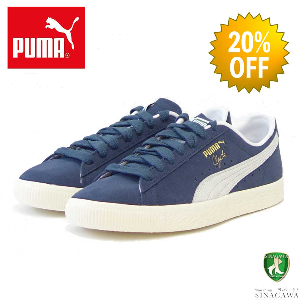 【SALE 20%OFF】 プーマ PUMA クライド OG ARCHIVE 39196201 parisian night-pwht-pristine（メンズ）スエードレザー ローカット スニーカー「靴」