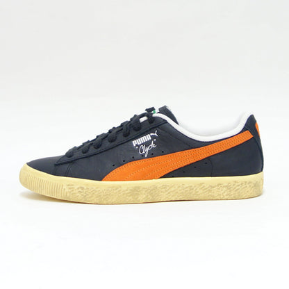 プーマ PUMA クライド VINTAGE 39468702 PUMA BLACK / RICKIE ORANGE（メンズ）ヌバックレザー ローカット スニーカー「靴」