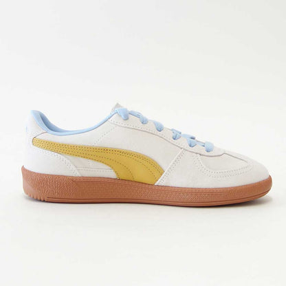 プーマPUMAユニセックスパレルモスニーカー39646362WarmWhite-ArchiveGold（レディース）スエードレザーローカットスニーカーウォーキング「靴」