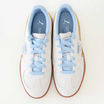プーマPUMAユニセックスパレルモスニーカー39646362WarmWhite-ArchiveGold（レディース）スエードレザーローカットスニーカーウォーキング「靴」