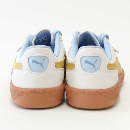 プーマPUMAユニセックスパレルモスニーカー39646362WarmWhite-ArchiveGold（レディース）スエードレザーローカットスニーカーウォーキング「靴」