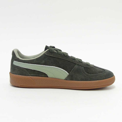 プーマPUMAユニセックスパレルモレザースニーカー39646380DarkOlive-LuxArmy（レディース）スエードレザーローカットスニーカーウォーキング「靴」