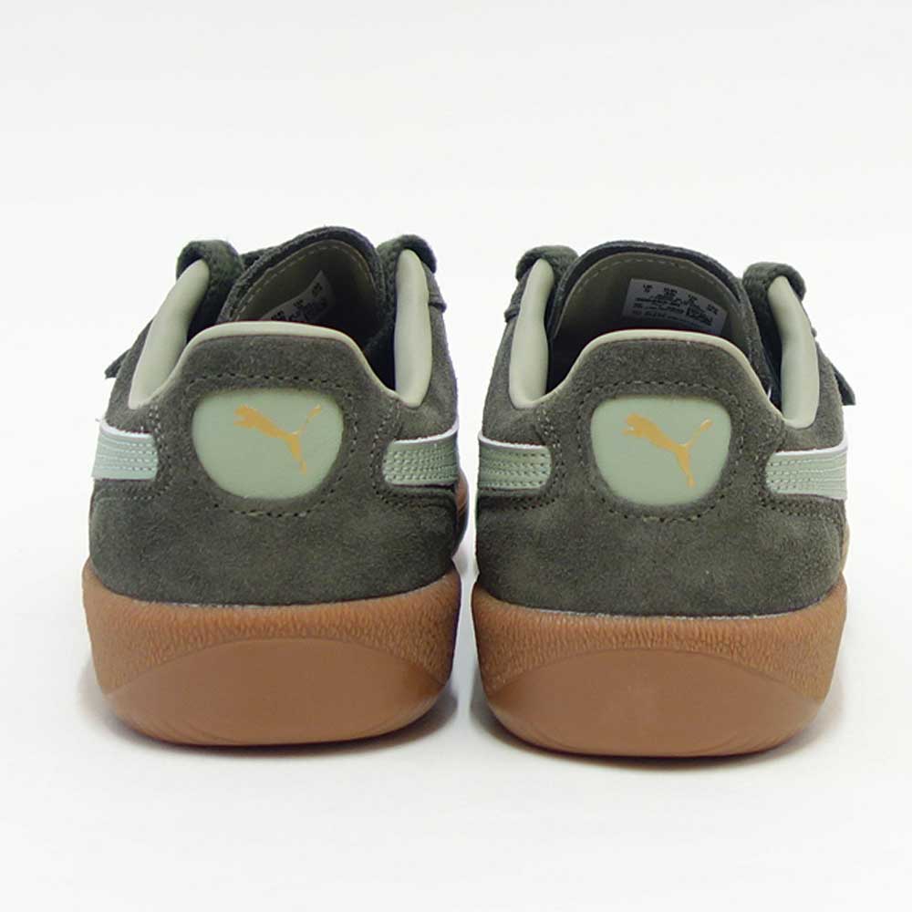 プーマPUMAユニセックスパレルモレザースニーカー39646380DarkOlive-LuxArmy（レディース）スエードレザーローカットスニーカーウォーキング「靴」