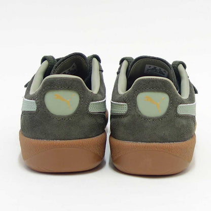 プーマPUMAユニセックスパレルモレザースニーカー39646380DarkOlive-LuxArmy（レディース）スエードレザーローカットスニーカーウォーキング「靴」