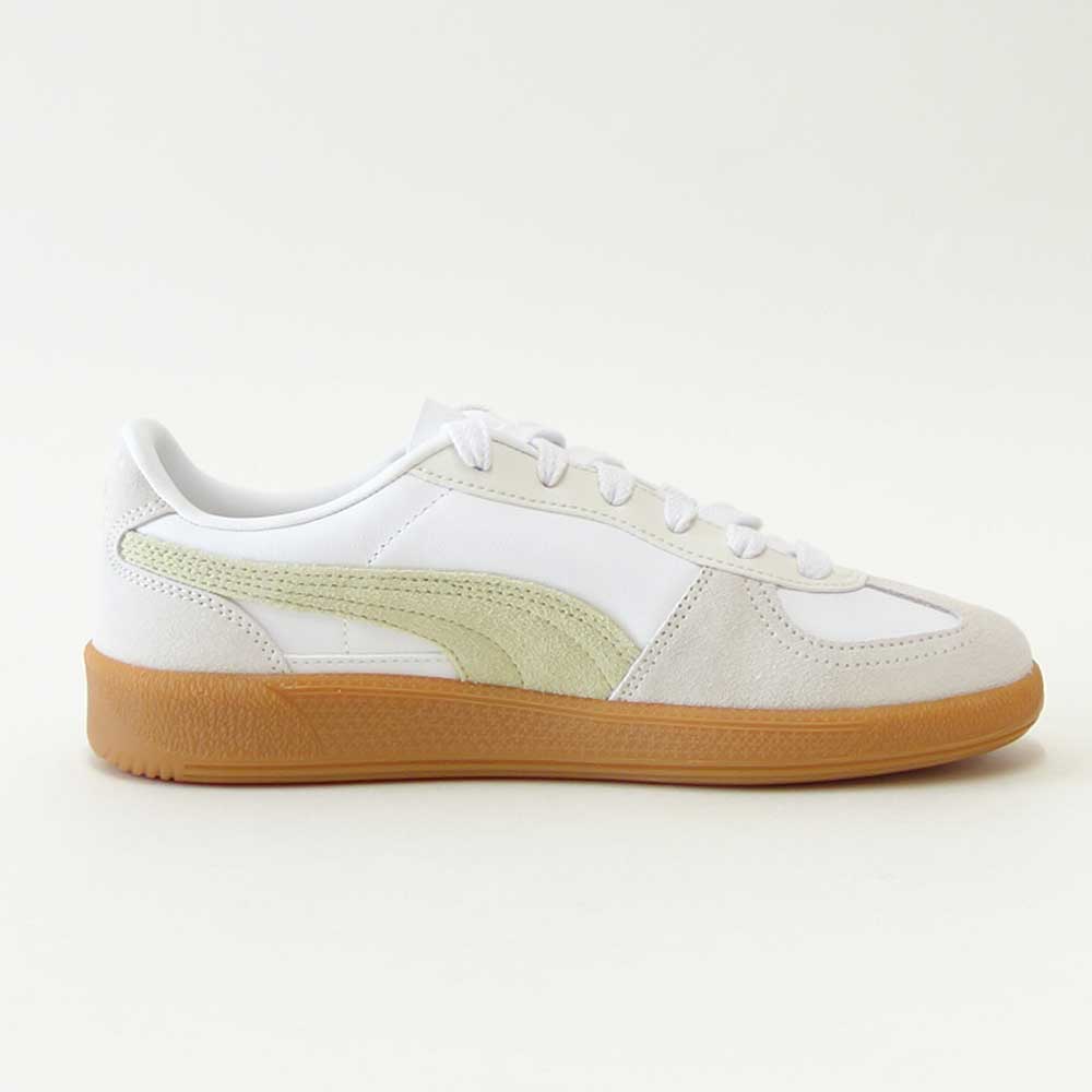 プーマPUMAユニセックスパレルモレザースニーカー39646418PUMAWhite-VaporGray（レディース）スエードレザーローカットスニーカーウォーキング「靴」