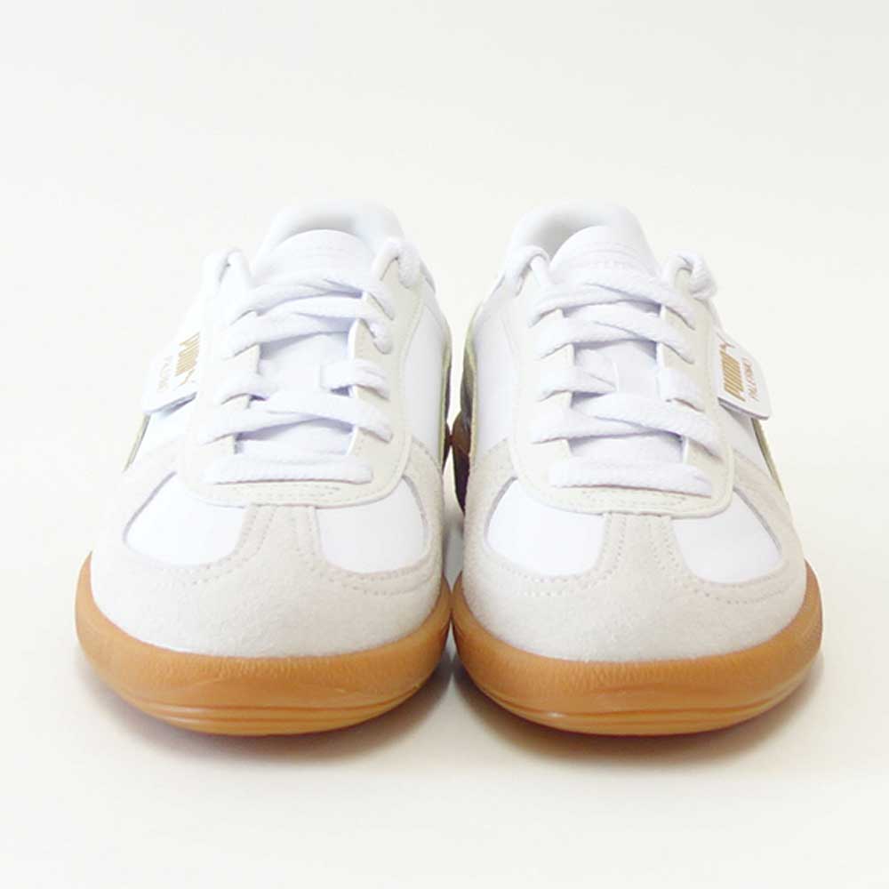 プーマPUMAユニセックスパレルモレザースニーカー39646418PUMAWhite-VaporGray（レディース）スエードレザーローカットスニーカーウォーキング「靴」