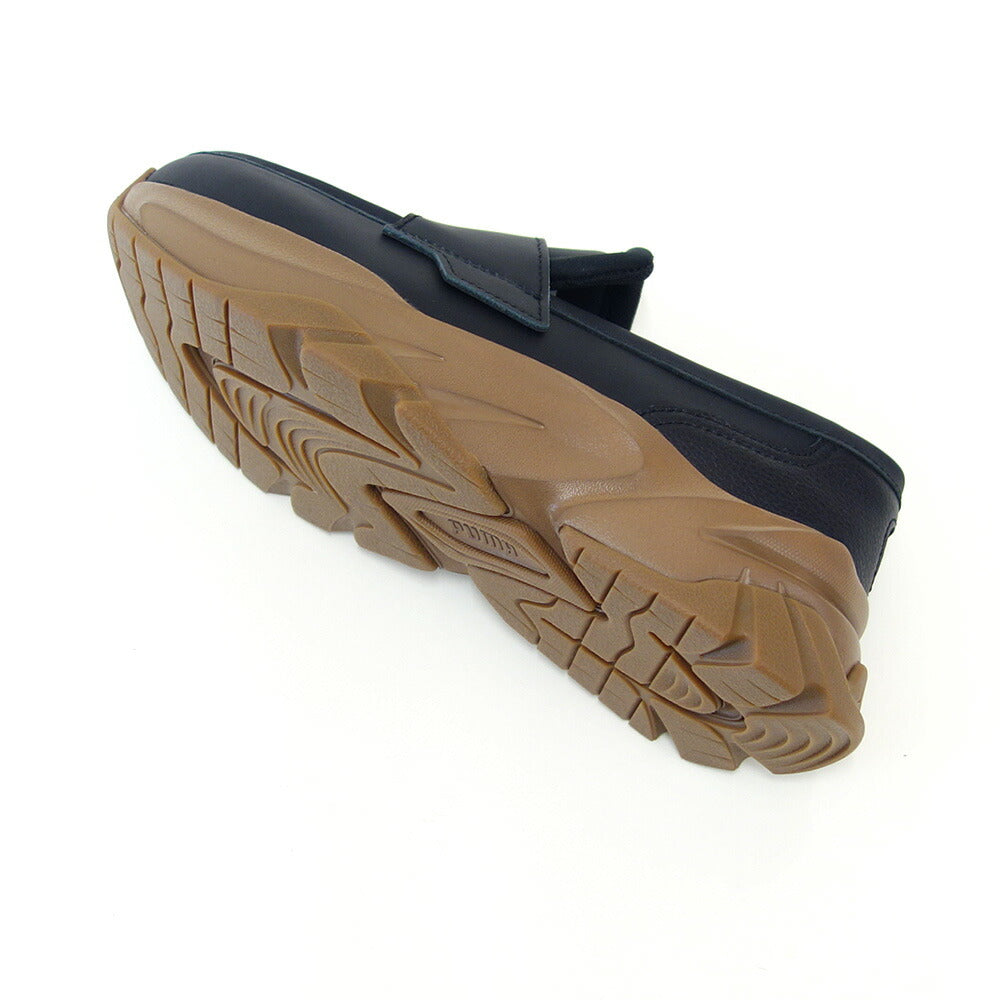 プーマPUMASOPHYRローファーウィメンズスニーカー39773003PUMABlack-Gum（レディース）天然皮革厚底ローカットスニーカースリッポン「靴」
