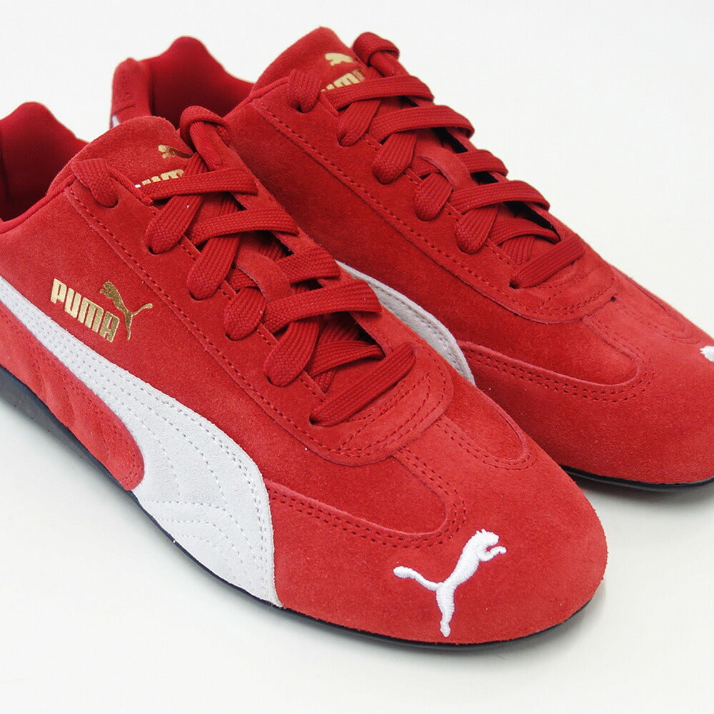 プーマPUMAスピードキャットOG39884602ForAllTimeRed-PUMAWhite（ユニセックス）スエード天然皮革ローカットスニーカー赤レッドストリートカジュアル「靴」