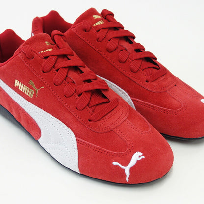プーマPUMAスピードキャットOG39884602ForAllTimeRed-PUMAWhite（ユニセックス）スエード天然皮革ローカットスニーカー赤レッドストリートカジュアル「靴」