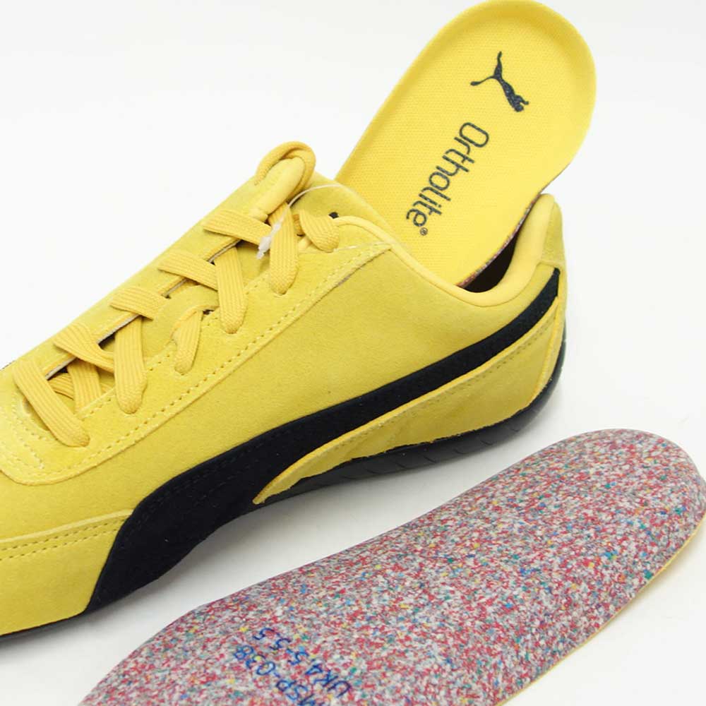 プーマPUMAスピードキャットOG39884619PeleYellow-PUMABlack（レディース）スエード天然皮革ローカットスニーカー赤レッドストリートカジュアル「靴」