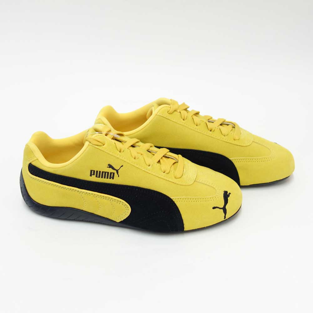 プーマPUMAスピードキャットOG39884619PeleYellow-PUMABlack（レディース）スエード天然皮革ローカットスニーカー赤レッドストリートカジュアル「靴」