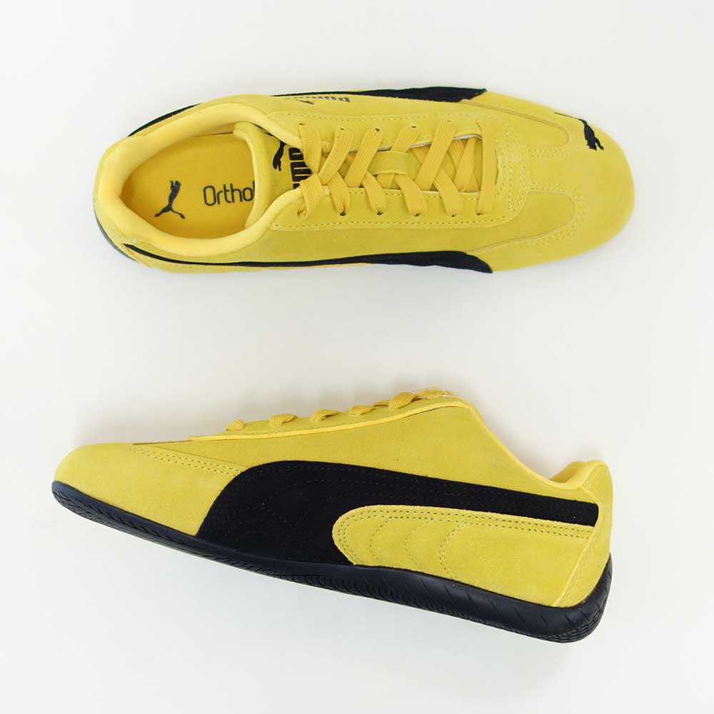 プーマPUMAスピードキャットOG39884619PeleYellow-PUMABlack（レディース）スエード天然皮革ローカットスニーカー赤レッドストリートカジュアル「靴」