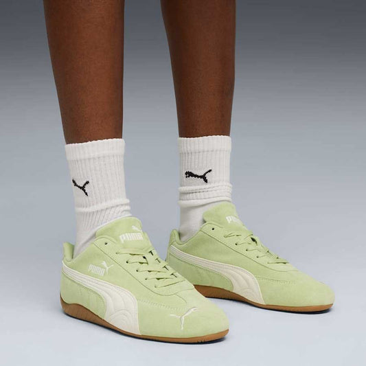 プーマPUMAスピードキャットOG39884648PistachioGreen-WarmWhite（レディース）スエード天然皮革ローカットスニーカーストリートカジュアル「靴」