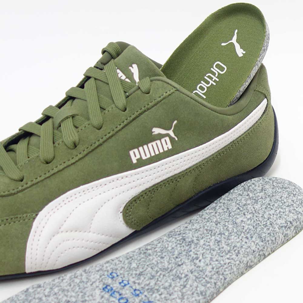 プーマPUMAスピードキャットOG39884666OliveGreen-PUMABlack（メンズ）スエード天然皮革ローカットスニーカーストリートカジュアル「靴」