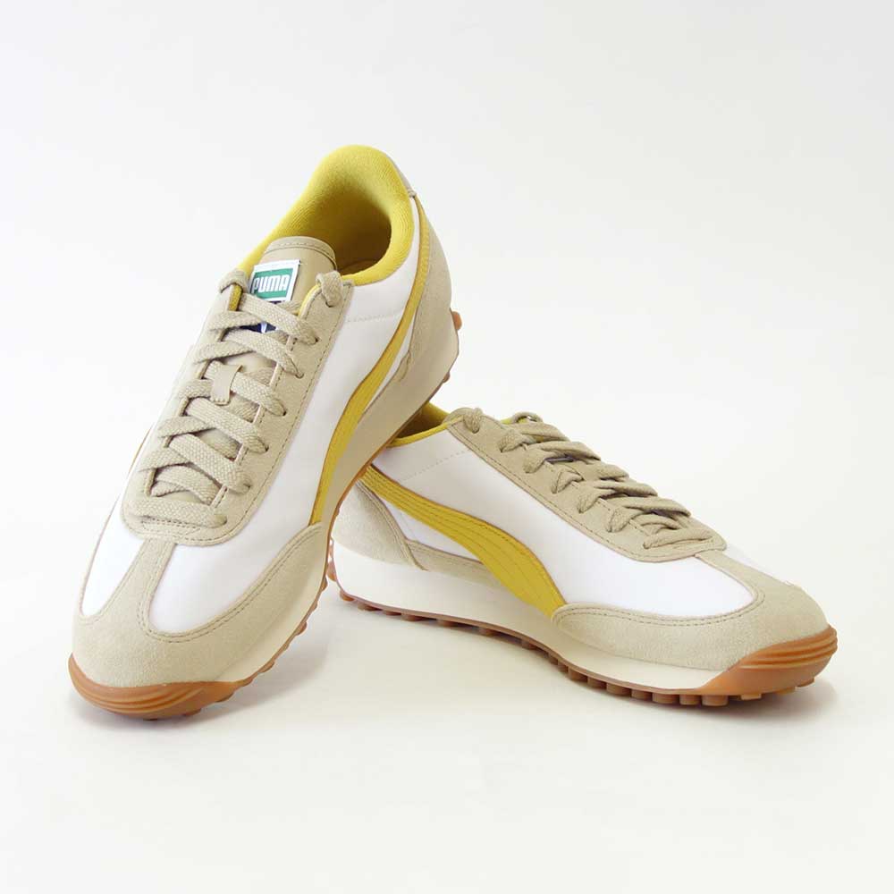 プーマPUMAイージーライダーVINTAGE39902851AlpineSnow-DazzlingYellow（ユニセックス）レザーローカットウォーキング「靴」