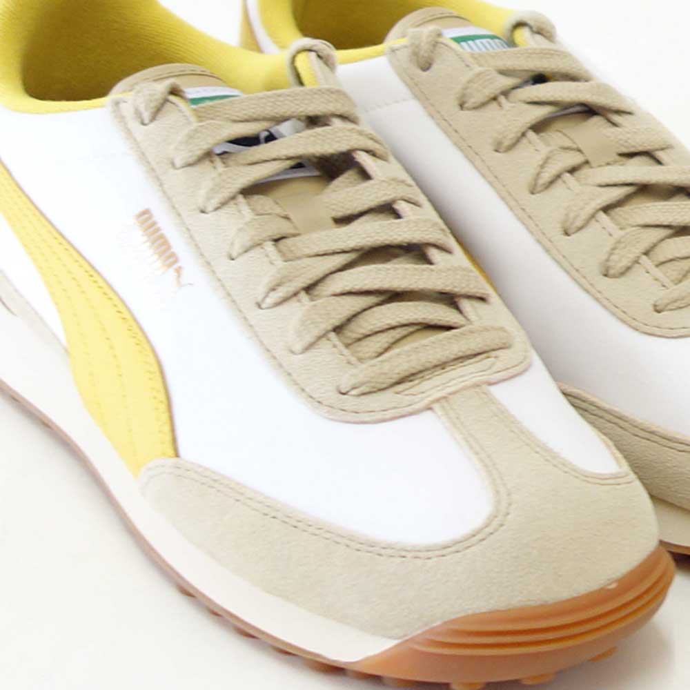 プーマPUMAイージーライダーVINTAGE39902851AlpineSnow-DazzlingYellow（ユニセックス）レザーローカットウォーキング「靴」