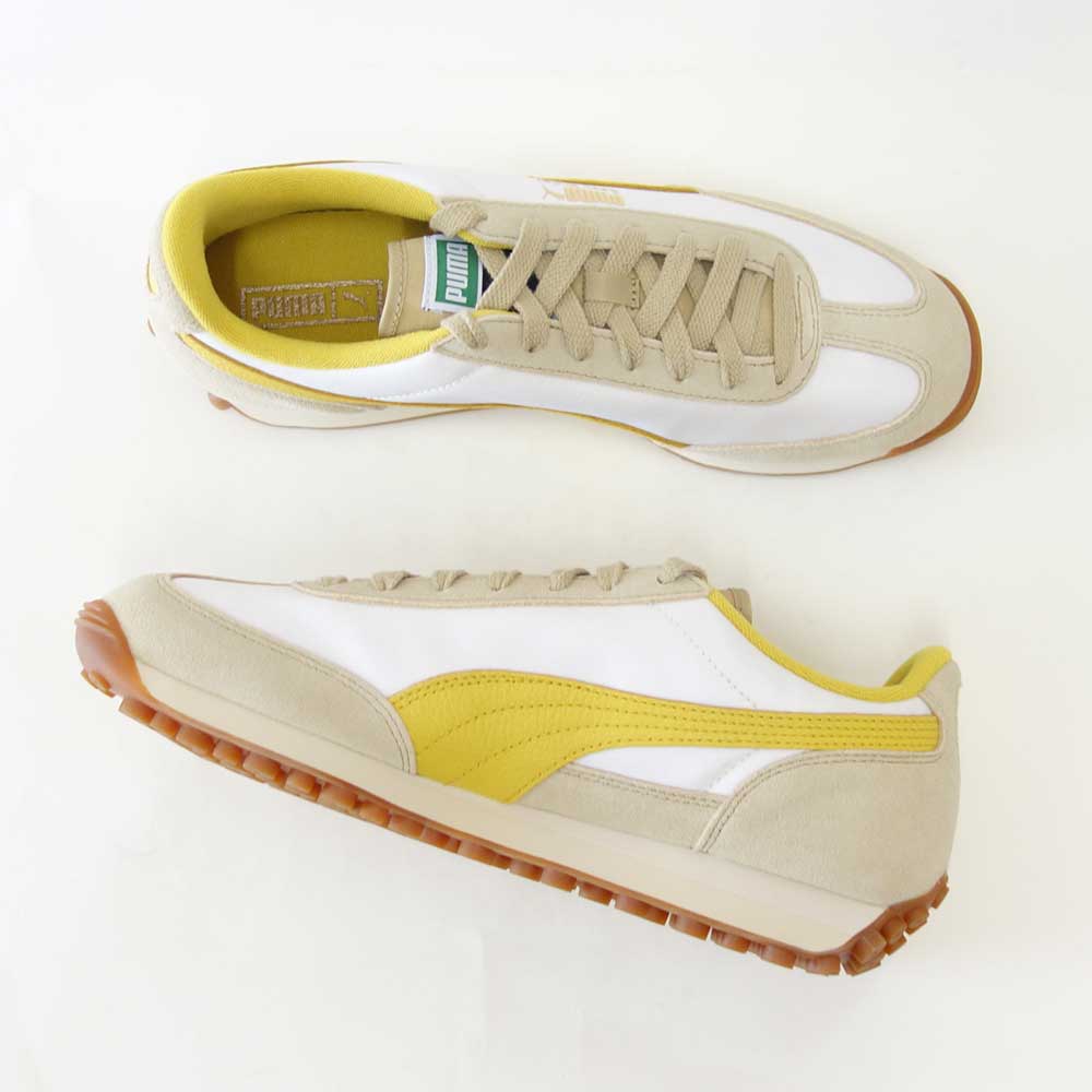 プーマPUMAイージーライダーVINTAGE39902851AlpineSnow-DazzlingYellow（ユニセックス）レザーローカットウォーキング「靴」