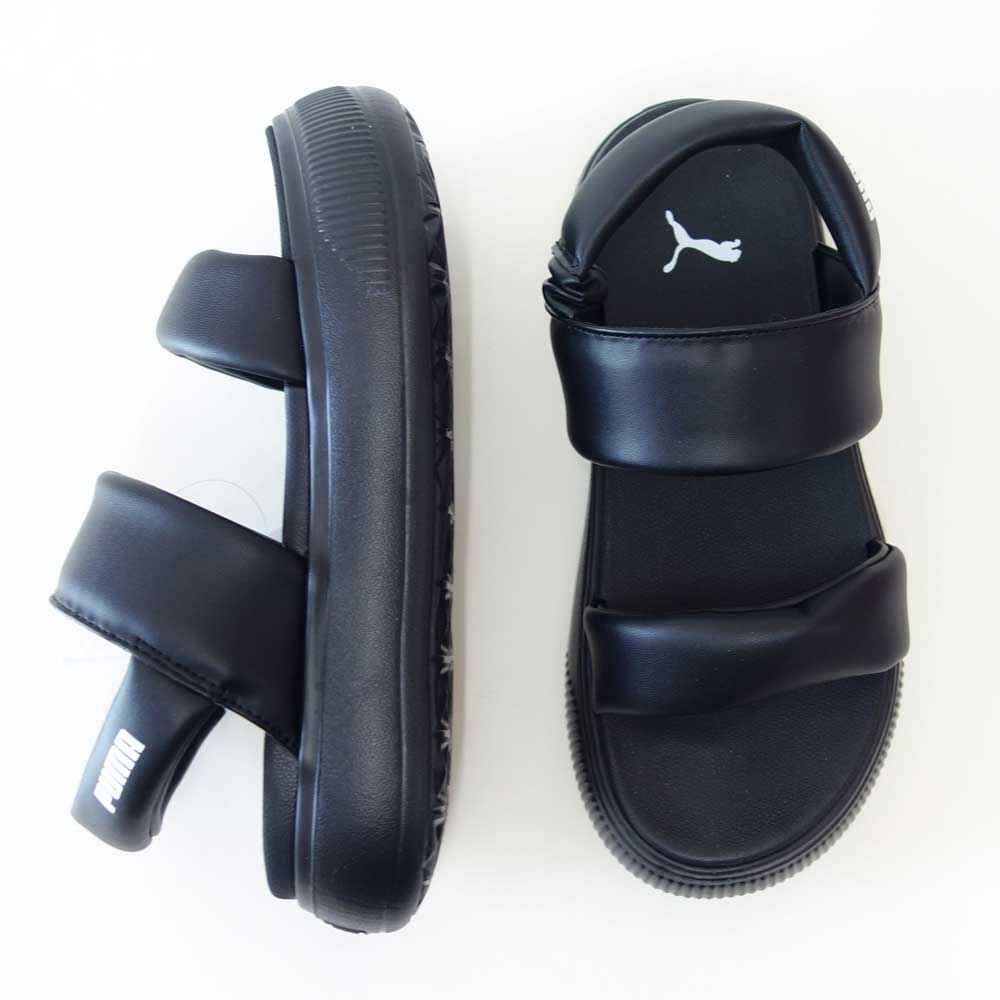 プーマPUMAウィメンズマユパフィーサンダル39945102PumaBlack（レディース）厚底スポーツサンダル「靴」