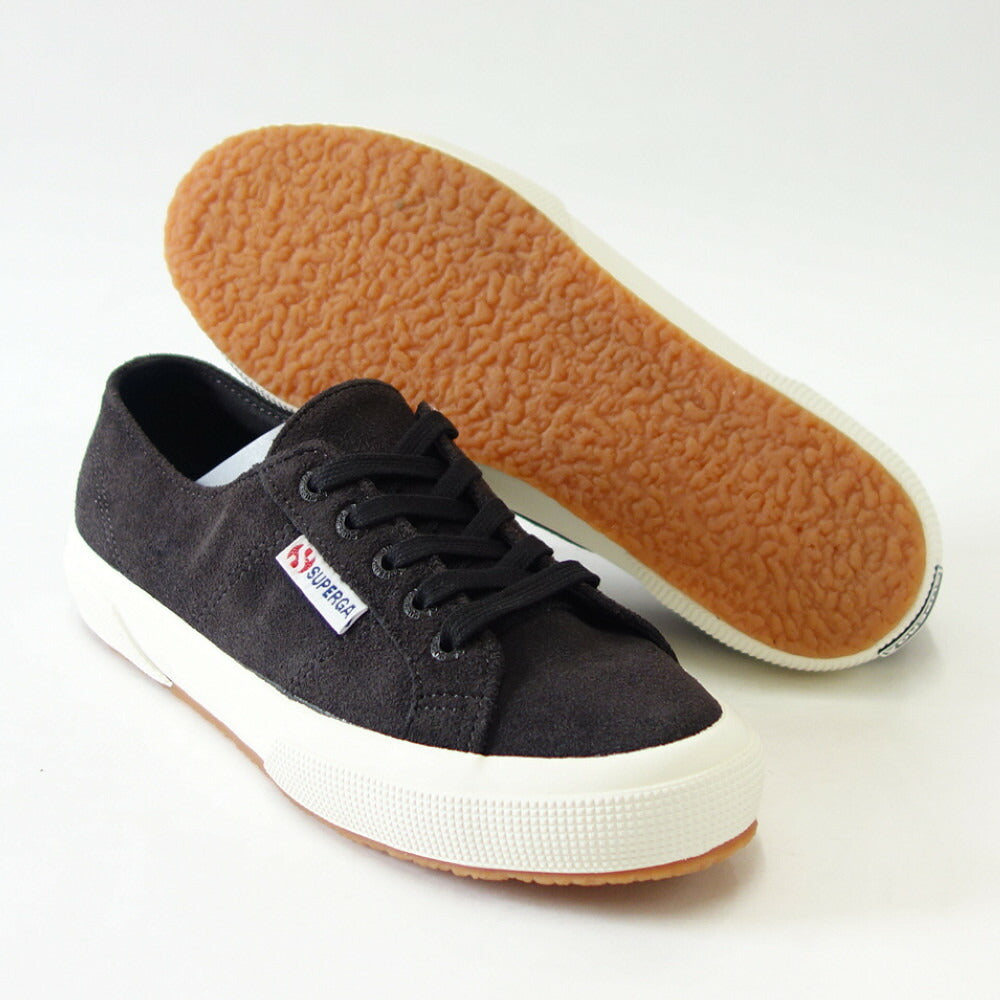 スペルガ SUPERGA 2750 SUEDE（ユニセックス）BLACK BRISTOL-FAVORIO (3a111e6wai5)  風合いの良い天然皮革スニーカー スエード 「靴」