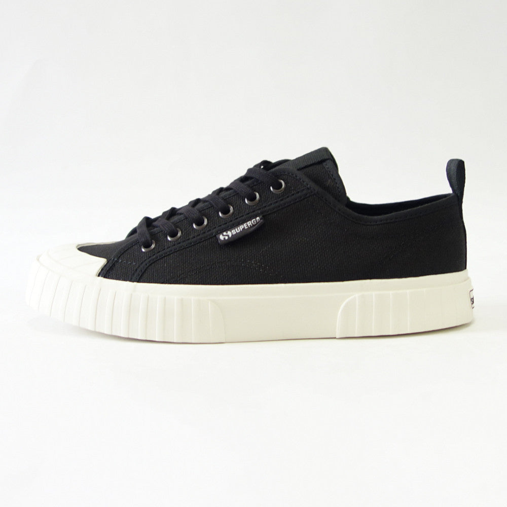 スペルガ SUPERGA 2630-STRIPE WEBBING（ユニセックス）Black Bristol-Favorio (3a5125gwarj)  ナチュラル キャンバス スニーカー ミリタリー メンズ シューズ  「靴」