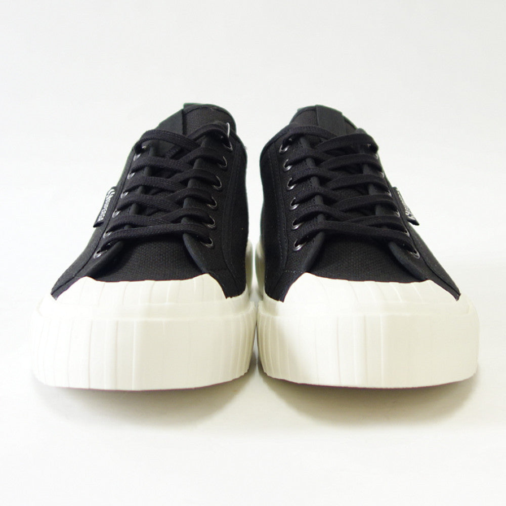 スペルガ SUPERGA 2630-STRIPE WEBBING（ユニセックス）Black Bristol-Favorio (3a5125gwarj)  ナチュラル キャンバス スニーカー ミリタリー メンズ シューズ  「靴」