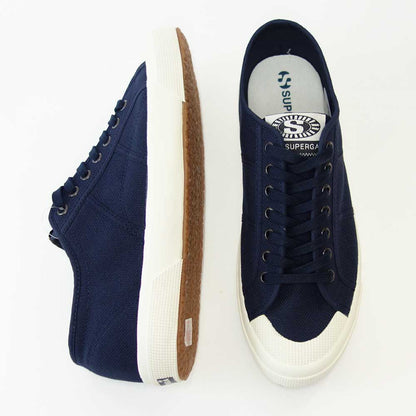 【SALE 20%OFF】 スペルガ SUPERGA 2390-MILITARY 7 EYELETS（メンズ）ネイビーブルー (3s7112xwadi)  ナチュラル キャンバススニーカー ミリタリー 「靴」