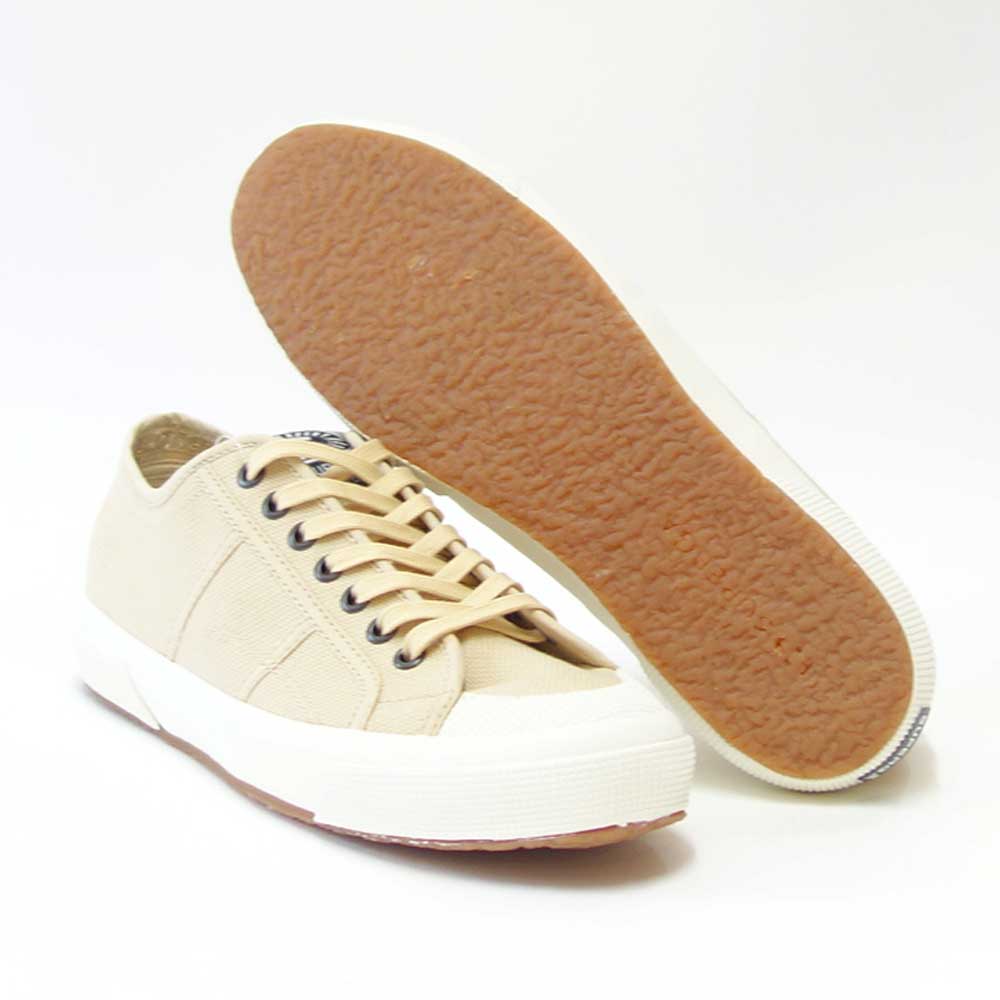 【SALE 20%OFF】 スペルガ SUPERGA 2390-MILITARY 7 EYELETS（メンズ）ベージュ (3s7112xwahk)  ナチュラル キャンバススニーカー ミリタリー 「靴」