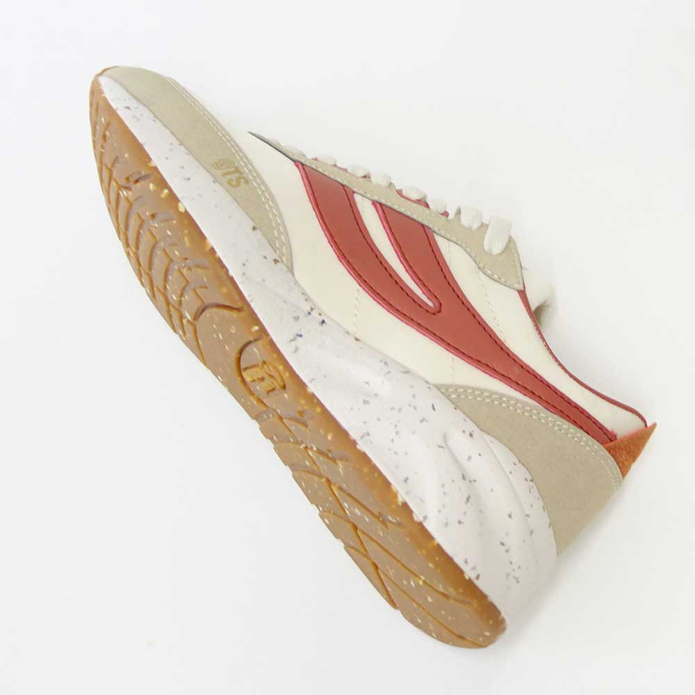 【SALE 40%OFF】 スペルガ SUPERGA 4089 TRAINING 9TS SLIM VEGAN（ユニセックス）アイボリー／レンガ  (3s7128gwa6k)  クラシック ランニングシューズ スニーカー  「靴」